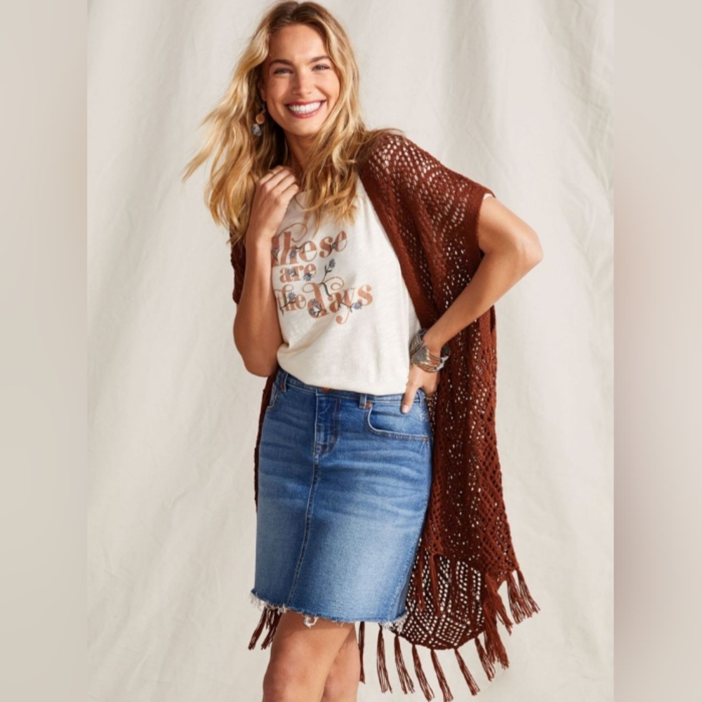 Fringe cardigan duster